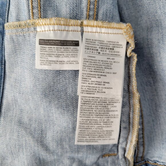 2010s Levi’s Light Wash Trucker Denim Jacket Size XSmall Classic Fit - Picture 8 of 11
